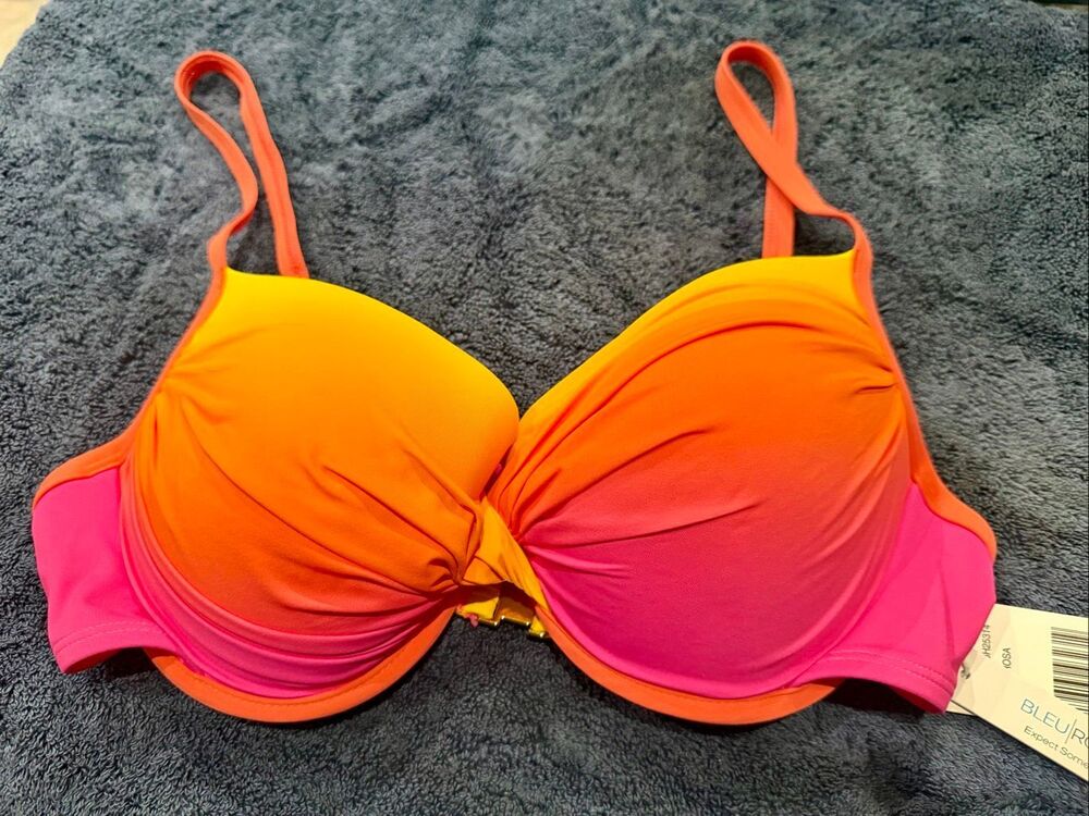Bleu Rod Beattie NWT size 8 swim bikini top ombre sunset